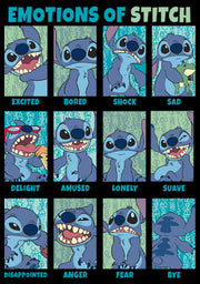 Men's Lilo & Stitch Emotions of 626  Adult Tank Top