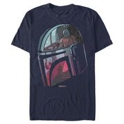 Men's Star Wars: The Mandalorian Helmet Reflection  Adult T-Shirt