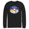 Men's Pokemon Christmas Happy Holidays Snowman  Adult Long Sleeve Shirt