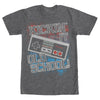 Men's Nintendo Kicking It Old School NES Controller  Adult T-Shirt