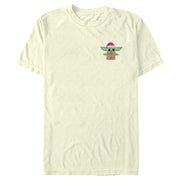 Men's Star Wars: The Mandalorian Christmas Small Santa Grogu  Adult T-Shirt