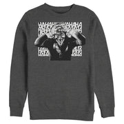 Men's Batman Joker Hahaha Crazed Look  Adult Sweatshirt