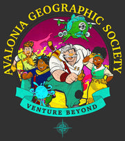 Men's Strange World Avalonia Geographic Society Venture Beyond Group  Adult T-Shirt