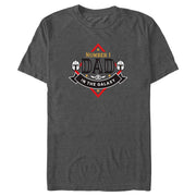 Men's Star Wars: The Mandalorian Din Djarin and Grogu Number 1 Dad in the Galaxy  Adult T-Shirt