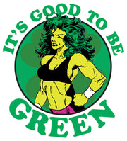 Men's Marvel St. Patrick's Day She-Hulk Good to be Green  Adult T-Shirt