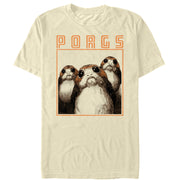 Men's Star Wars The Last Jedi Porg Faces  Adult T-Shirt