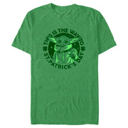 Men's Star Wars: The Mandalorian St. Patrick's Day Grogu This is the Way  Adult T-Shirt