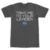 Men's NASA Take Me To Your Leader  Adult T-Shirt