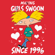 Men's Hey Arnold! Making Girls Swoon Since 1996  Adult T-Shirt