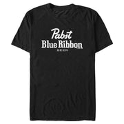 Men's Pabst White Beer Logo  Adult T-Shirt