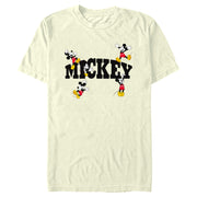 Men's Mickey & Friends Character Name  Adult T-Shirt