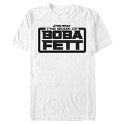 Men's Star Wars: The Book of Boba Fett Black Logo  Adult T-Shirt