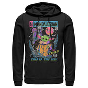 Men's Star Wars: The Mandalorian 12 Cents Retro Comic  Adult Pull Over Hoodie