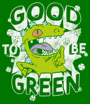 Men's Rugrats St. Patrick's Day Reptar Good to be Green  Adult T-Shirt