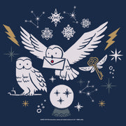 Men's Harry Potter Hedwig Winter Owl  Adult T-Shirt