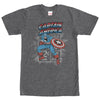 Men's Marvel Captain America Comic Book Cent  Adult T-Shirt