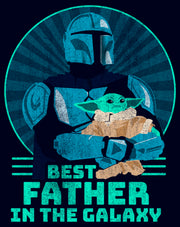 Men's Star Wars: The Mandalorian Father's Day Best Father in the Galaxy  Adult T-Shirt