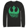 Men's Star Wars Rebel Symbol Clover Fade  Adult Long Sleeve Shirt