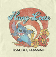 Men's Lilo & Stitch Hang Loose Kauai Hawaii  Adult T-Shirt