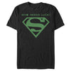 Men's Superman St. Patrick's Day Who Needs Luck?  Adult T-Shirt