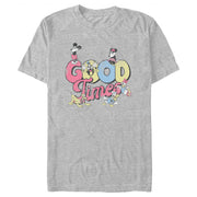 Men's Mickey & Friends Retro Good Times  Adult T-Shirt