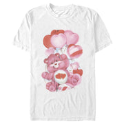 Men's Care Bears Love-a-Lot Balloons  Adult T-Shirt