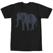 Women's CHIN UP Distressed Tribal Elephant  Adult Boyfriend Tee