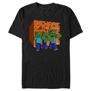 Men's Minecraft Beware of the Dark Zombies  Adult T-Shirt