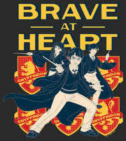 Men's Harry Potter Gryffindor Brave at Heart  Adult T-Shirt