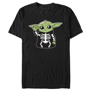 Men's Star Wars: The Mandalorian Halloween Grogu Skeleton Costume  Adult T-Shirt