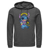 Men's Lilo & Stitch Cool Headphones Stitch  Adult Pull Over Hoodie