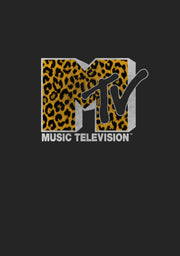 Men's MTV Cheetah Print Logo  Adult T-Shirt