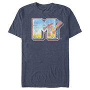 Men's MTV Shimmery Logo  Adult T-Shirt