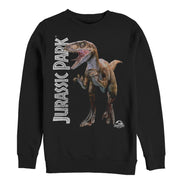 Men's Jurassic Park Velociraptor Logo  Adult Sweatshirt