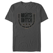 Men's Game of Thrones The Night's Watch Badge  Adult T-Shirt