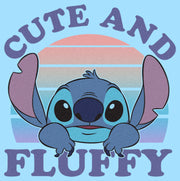 Men's Lilo & Stitch Cute and Fluffy  Adult T-Shirt