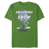 Men's Marvel Hulk Dad Smashing Snow  Adult T-Shirt