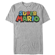 Men's Nintendo Super Mario Bright Logo  Adult T-Shirt