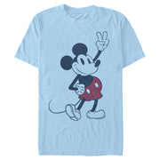 Men's Mickey & Friends Plaid Mickey Mouse Retro  Adult T-Shirt