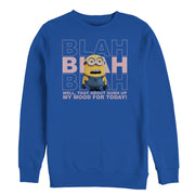 Men's Despicable Me Minion Blah Mood  Adult Sweatshirt