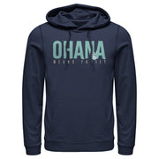 Men's Lilo & Stitch Bold Ohana means Family  Adult Pull Over Hoodie