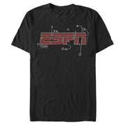 Men's ESPN Red Playbook Logo  Adult T-Shirt