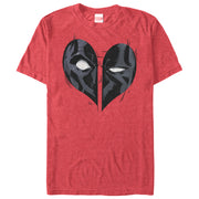 Men's Marvel Deadpool Heart Mask  Adult T-Shirt