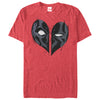 Men's Marvel Deadpool Heart Mask  Adult T-Shirt