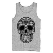 Men's Lost Gods Henna Print Skull  Adult Tank Top