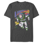 Men's Lightyear Buzz and Sox Protecting The Galaxy  Adult T-Shirt