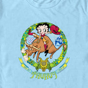 Men's Betty Boop Taurus Zodiac  Adult T-Shirt