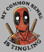 Men's Marvel Deadpool Common Sense  Adult Pull Over Hoodie