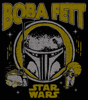 Men's Star Wars: The Book of Boba Fett Distressed Helmet  Adult T-Shirt