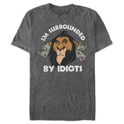 Men's Lion King Scar Surrounded by Idiots  Adult T-Shirt